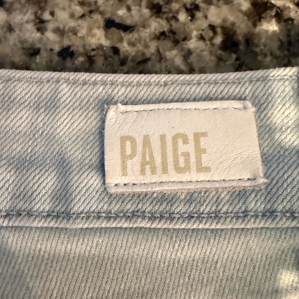 PAIGE Women's Verdugo Ultra Skinny Light Blue Distressed Jeans- EUC - Picture 11 of 14
